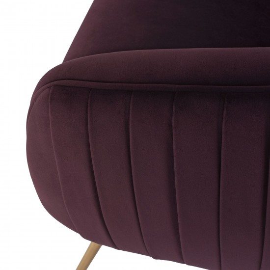 Sofia Mulberry Fabric Occasional Chair, HGDH111