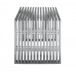 Amici Jr. Silver Metal Occasional Bench