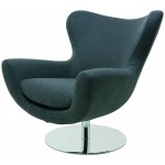 Conner Dark Grey Fabric Occasional Chair