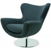 Conner Dark Grey Fabric Occasional Chair