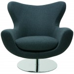 Conner Dark Grey Fabric Occasional Chair