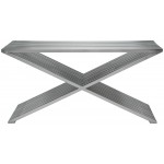 Amici Prague Silver Metal Console Table