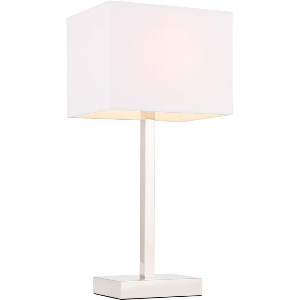 Elegant Decor Katherina 1 Light Polished Nickel Table Lamp