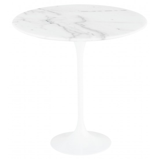 Jacob White Stone Side Table