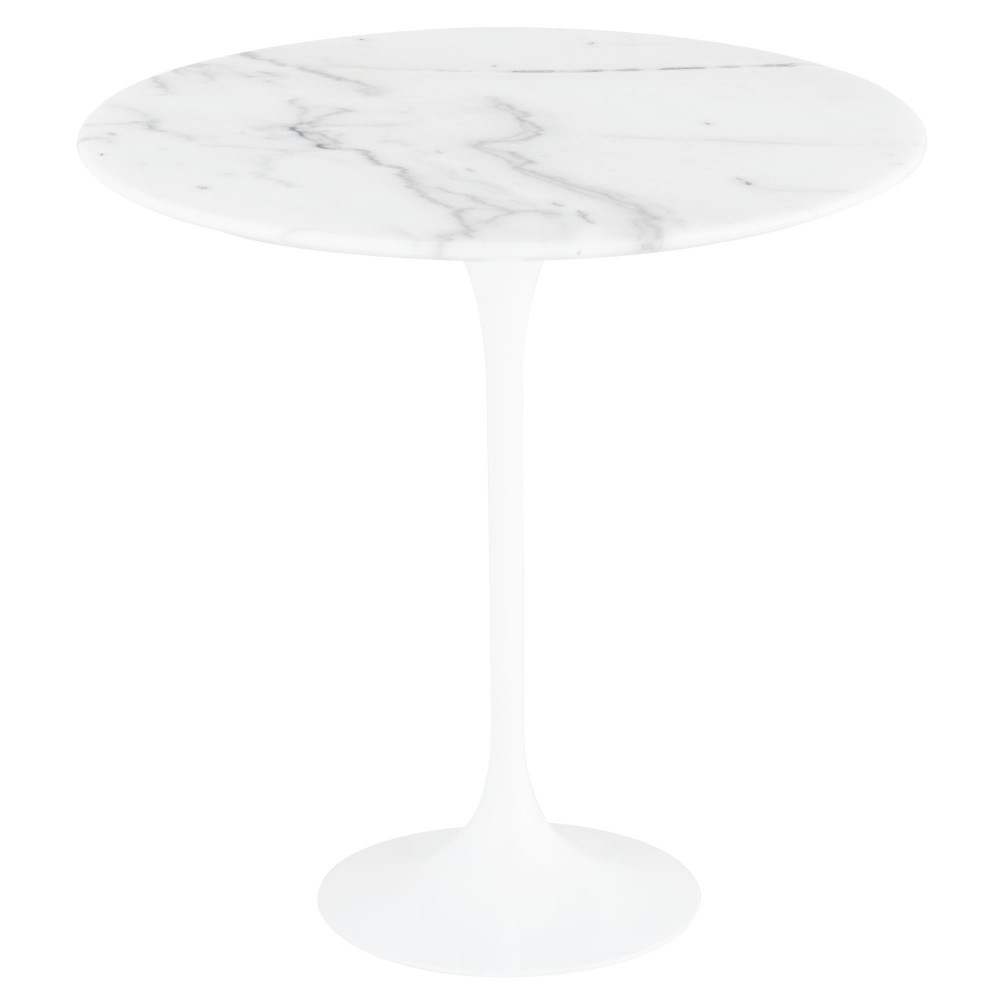 Jacob White Stone Side Table