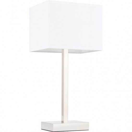 Elegant Decor Katherina 1 Light Polished Nickel Table Lamp