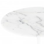 Jacob White Stone Side Table