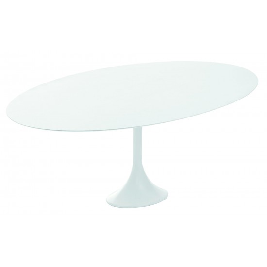 Echo White Wood Dining Table