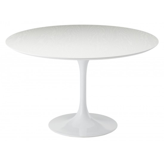 Echo White Wood Dining Table