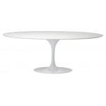 Echo White Wood Dining Table