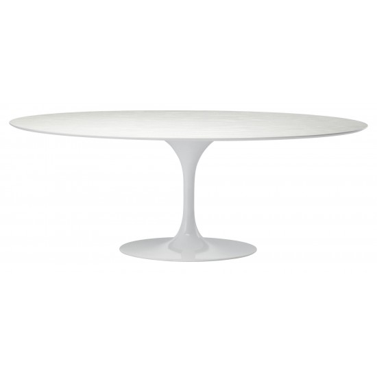 Echo White Wood Dining Table