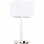 Elegant Decor Katherina 1 Light Polished Nickel Table Lamp