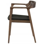 Caitlan Black Leather Dining Chair, HGEM225