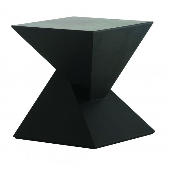 Giza Black Wood Side Table