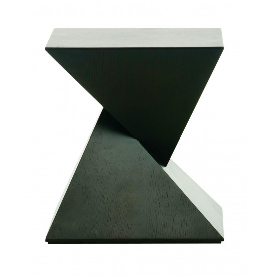 Giza Black Wood Side Table