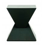 Giza Black Wood Side Table