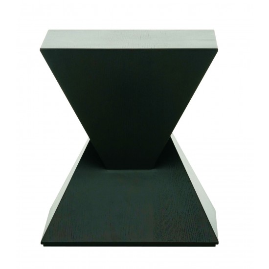 Giza Black Wood Side Table