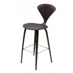 Satine Dark Walnut Wood Bar Stool