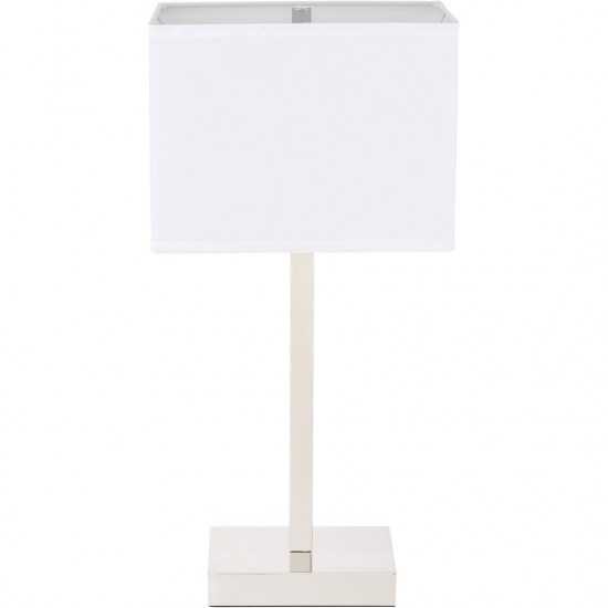 Elegant Decor Katherina 1 Light Polished Nickel Table Lamp