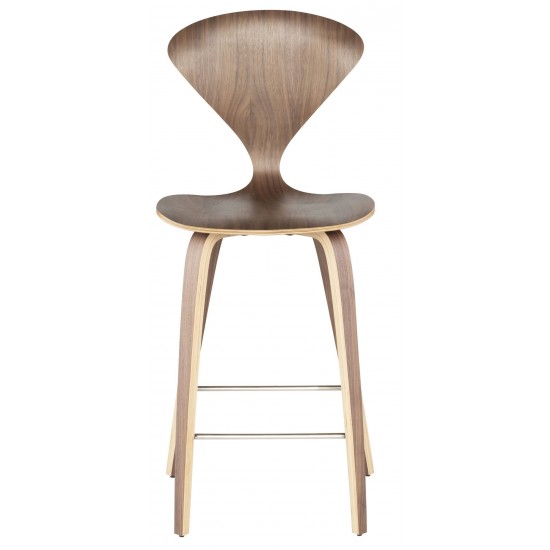 Satine Walnut Wood Counter Stool, HGEM356