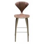 Satine Walnut Wood Counter Stool, HGEM356