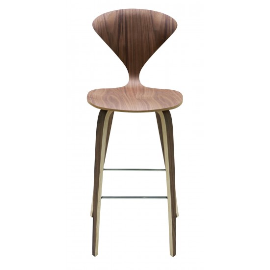 Satine Walnut Wood Counter Stool, HGEM356