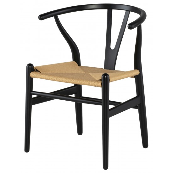 Alban Black Wood Dining Chair