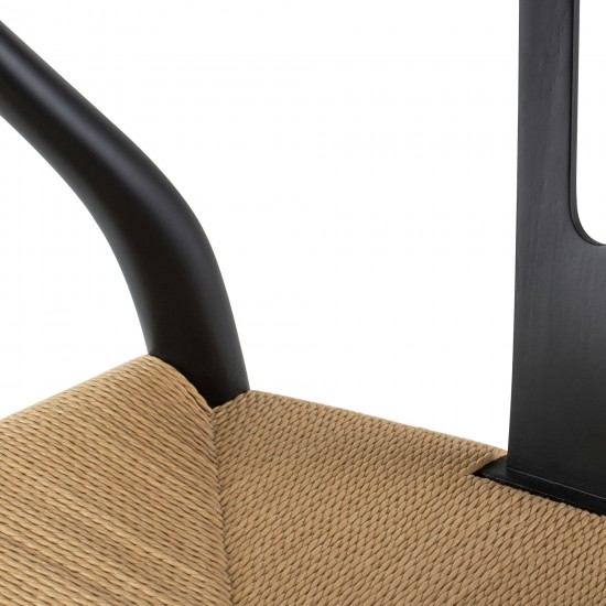 Alban Black Wood Dining Chair