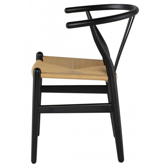 Alban Black Wood Dining Chair