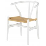 Alban White Wood Dining Chair