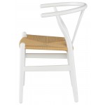 Alban White Wood Dining Chair