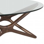 Star Walnut Wood Coffee Table, HGEM370