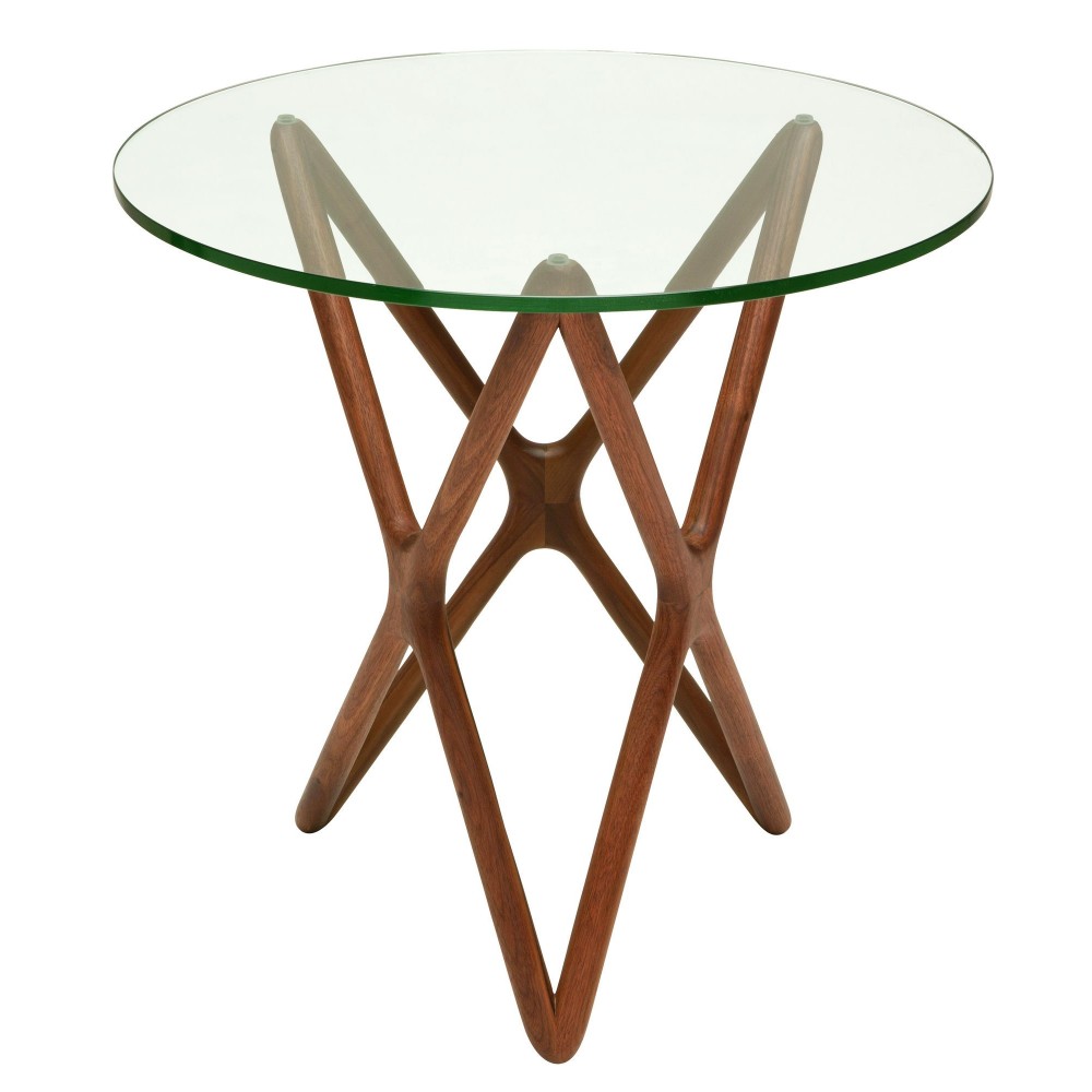 Star Walnut Wood Side Table, HGEM371 Star Walnut Wood Side Table, HGEM371