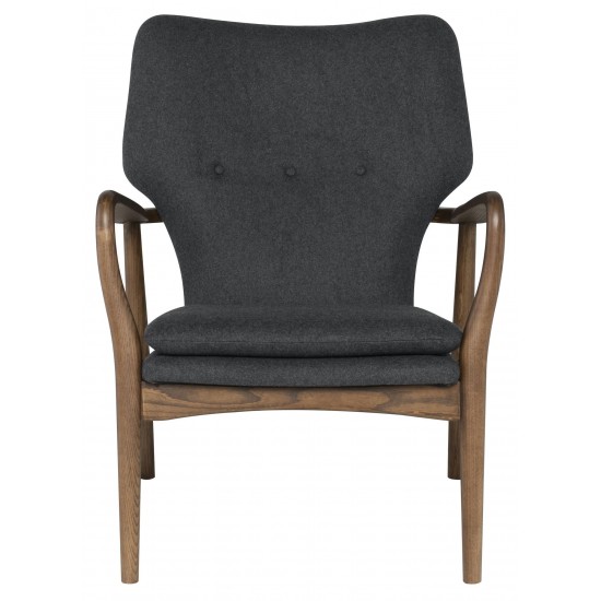 Patrik Dark Grey Fabric Occasional Chair, HGEM530