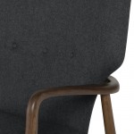 Patrik Dark Grey Fabric Occasional Chair, HGEM530
