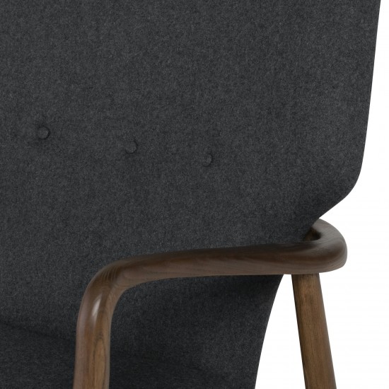 Patrik Dark Grey Fabric Occasional Chair, HGEM530