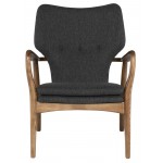 Patrik Dark Grey Fabric Occasional Chair, HGEM554