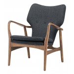 Patrik Dark Grey Fabric Occasional Chair, HGEM554