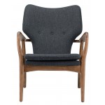 Patrik Dark Grey Fabric Occasional Chair, HGEM554