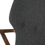 Patrik Dark Grey Fabric Occasional Chair, HGEM554