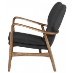 Patrik Dark Grey Fabric Occasional Chair, HGEM554