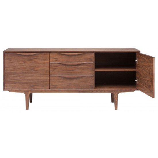 Elisabeth Walnut Wood Media Unit Cabinet, HGEM640