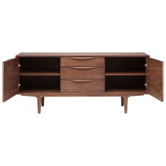 Elisabeth Walnut Wood Media Unit Cabinet, HGEM640