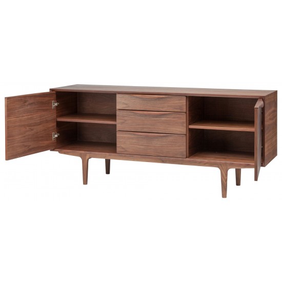 Elisabeth Walnut Wood Media Unit Cabinet, HGEM640