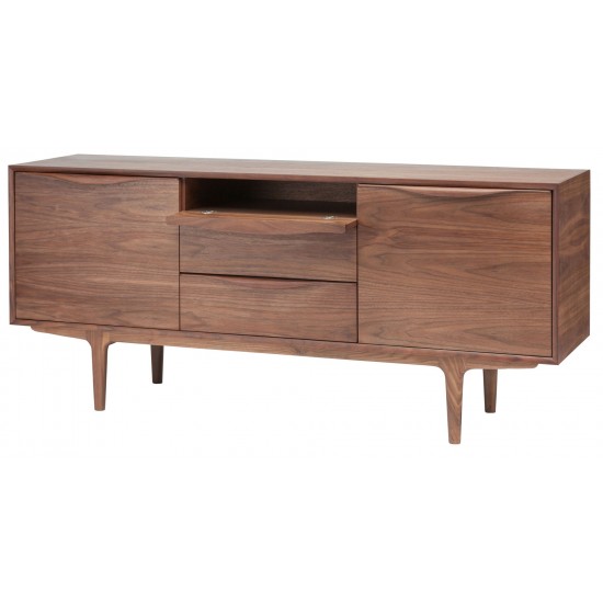 Elisabeth Walnut Wood Media Unit Cabinet, HGEM640