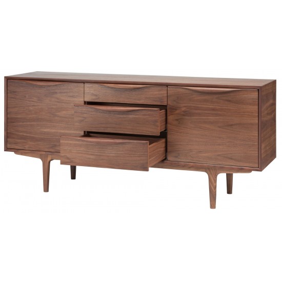 Elisabeth Walnut Wood Media Unit Cabinet, HGEM640