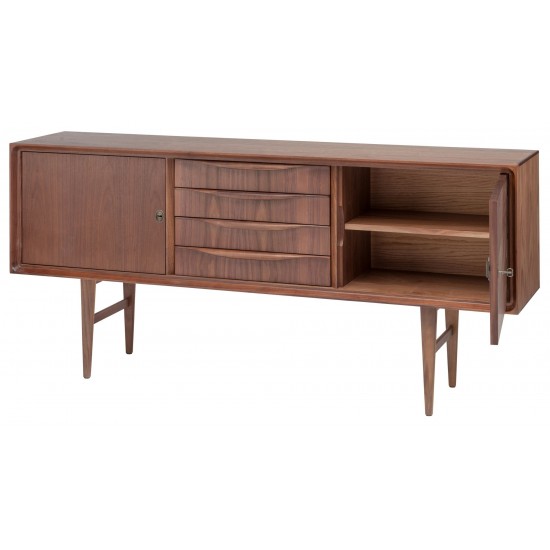 Elisabeth Walnut Wood Media Unit Cabinet, HGEM641