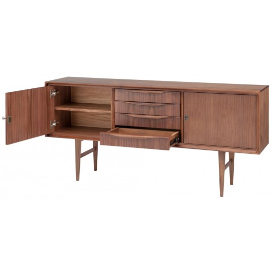 Elisabeth Walnut Wood Media Unit Cabinet, HGEM641