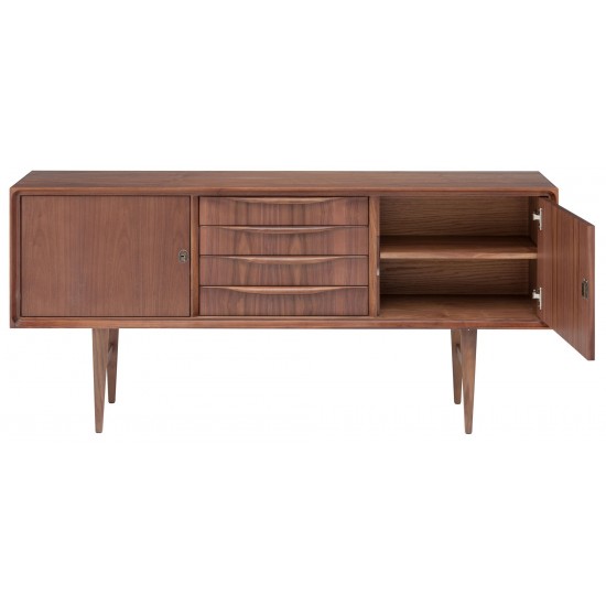 Elisabeth Walnut Wood Media Unit Cabinet, HGEM641