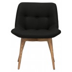 Brie Black Fabric Dining Chair